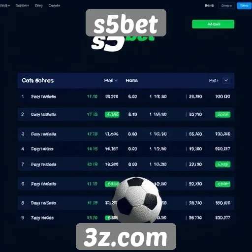 Comparação de odds em apostas no s5bet